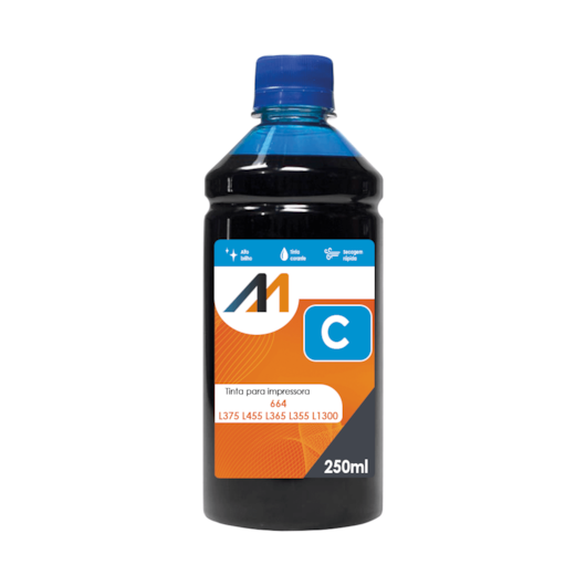 Tinta para impressora 664 L375 L455 L365 L355 L1300 CY 250ml