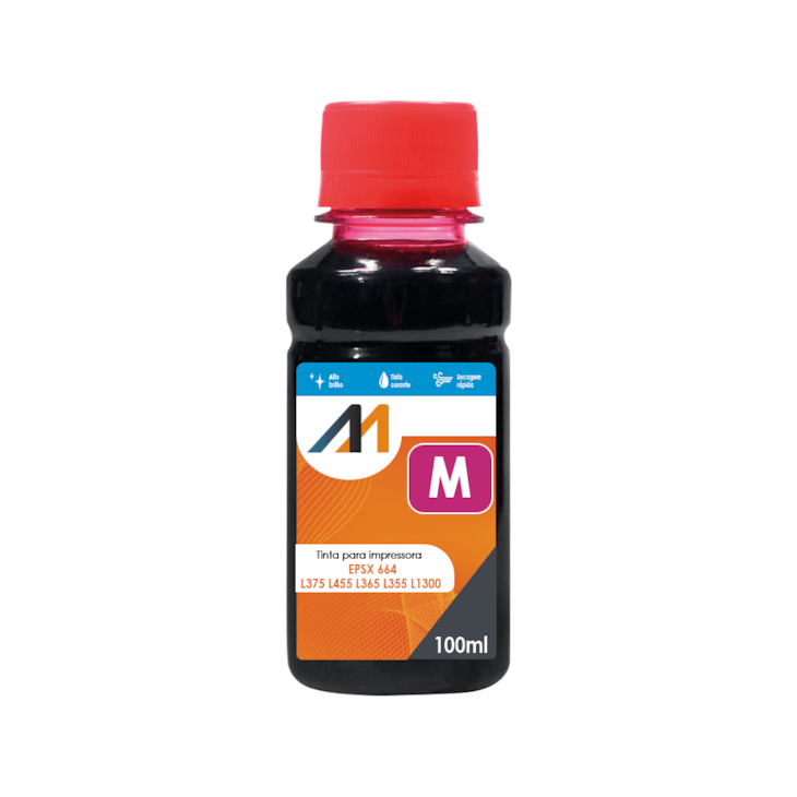 Tinta para impressora 664 L375 L455 L365 L355 L1300 MG 100ml