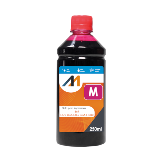 Tinta para impressora 664 L375 L455 L365 L355 L1300 MG 250ml