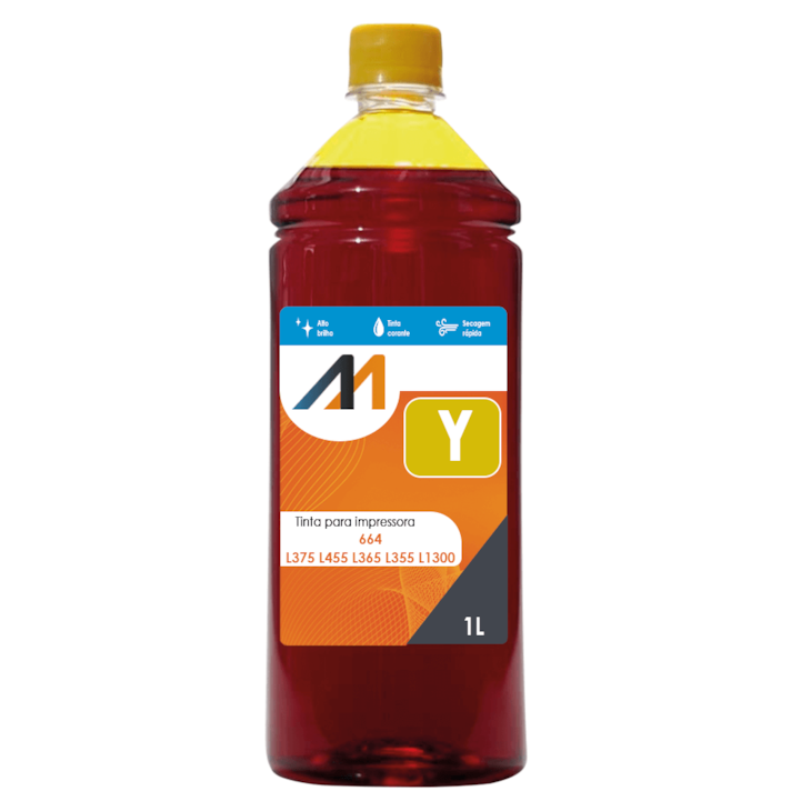 Tinta para impressora 664 L375 L455 L365 L355 L1300 YW 01 LT