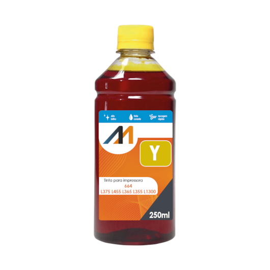 Tinta para impressora 664 L375 L455 L365 L355 L1300 YW 250ml