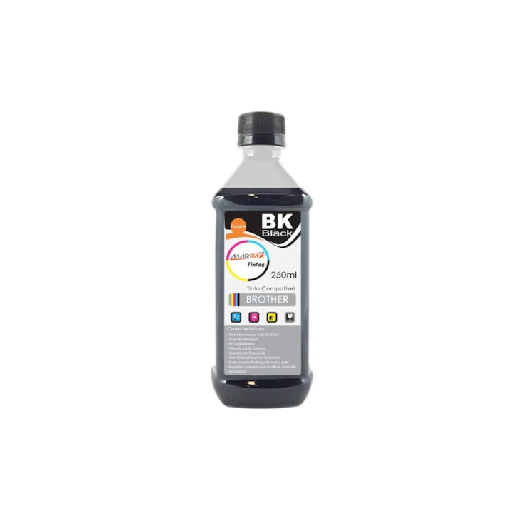 Tinta para Impressora Brother Compatível Black  250ml