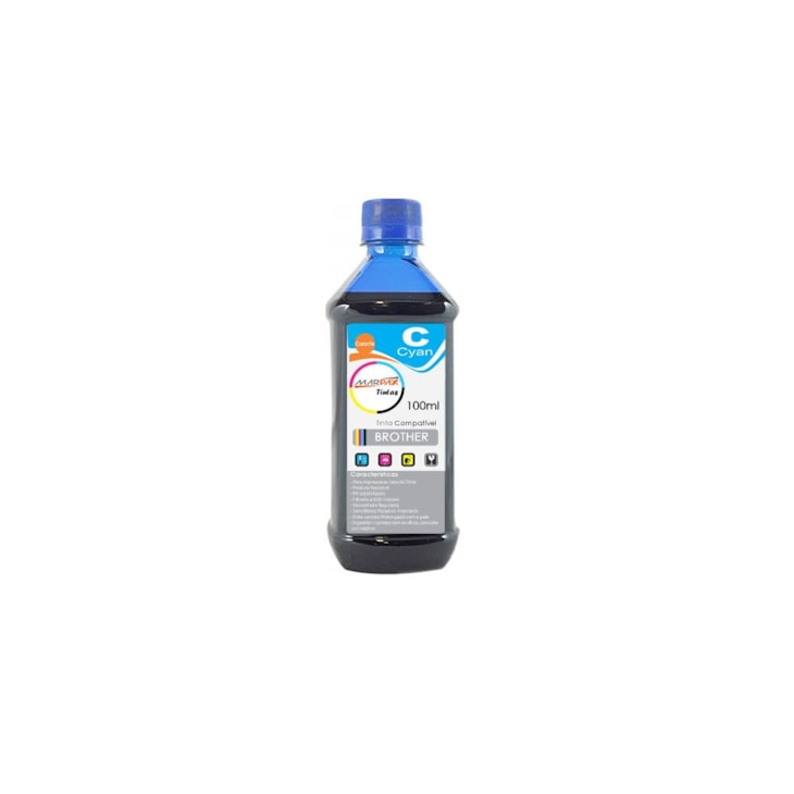 Tinta para Impressora Brother Compatível Cyan  100ml