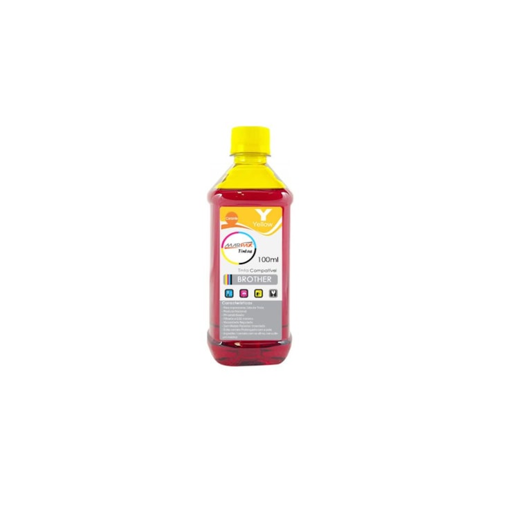Tinta para Impressora Brother Compatível Yellow  100ml