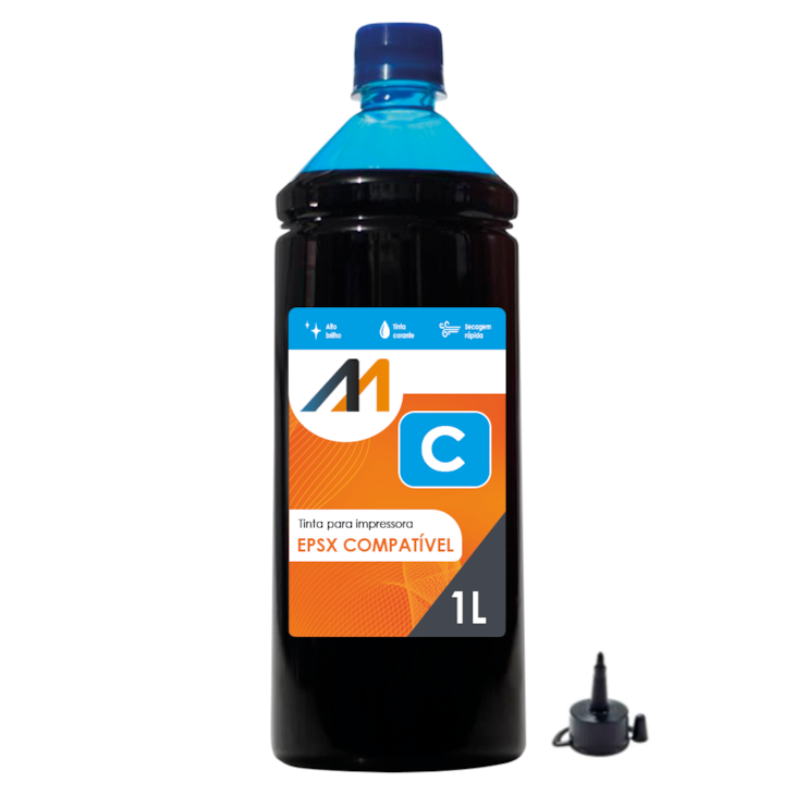 Tinta para impressora Compatível EPSX universal Cyan 01 LT