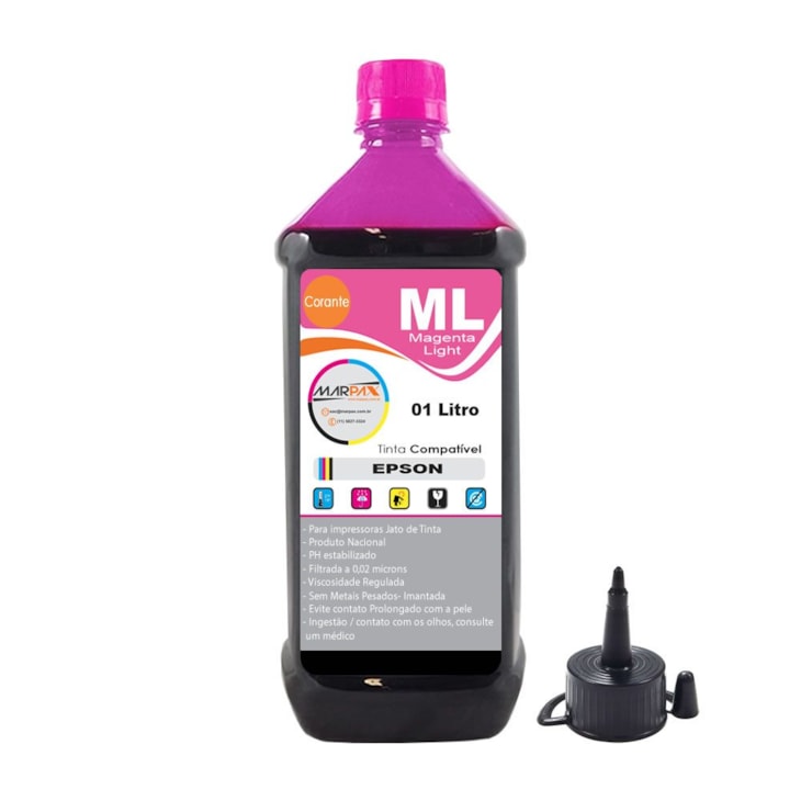 Tinta para impressora Epson Compatível Magenta Light 01 LT