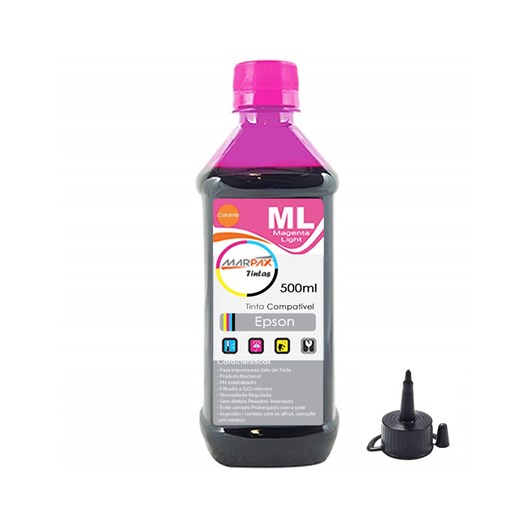 Tinta para impressora Epson Compatível Magenta Light 500ml