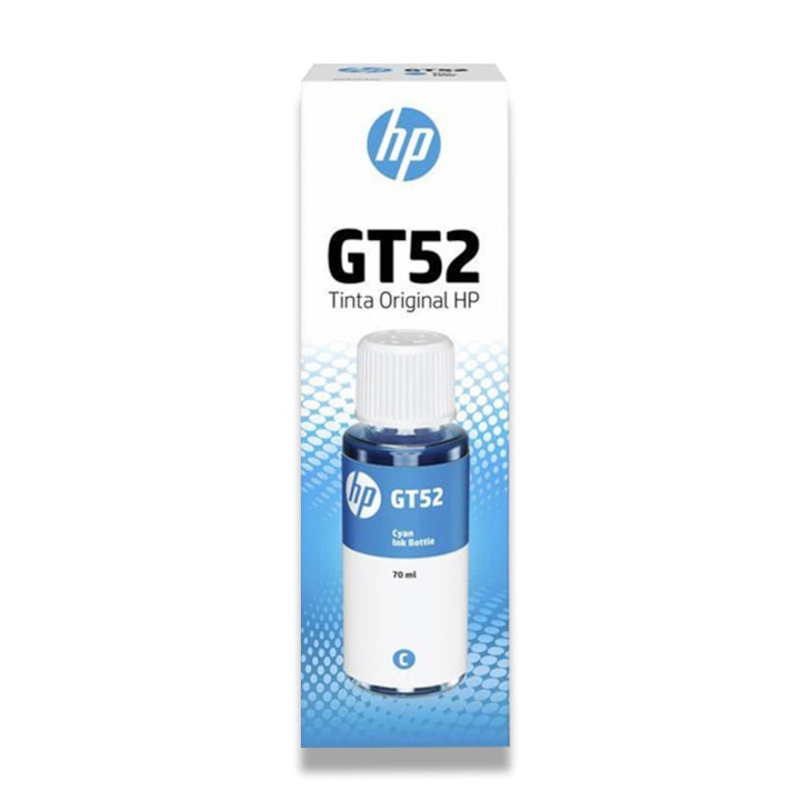 Tinta para Impressora HP Smart GT52 Original Cyan 70ml