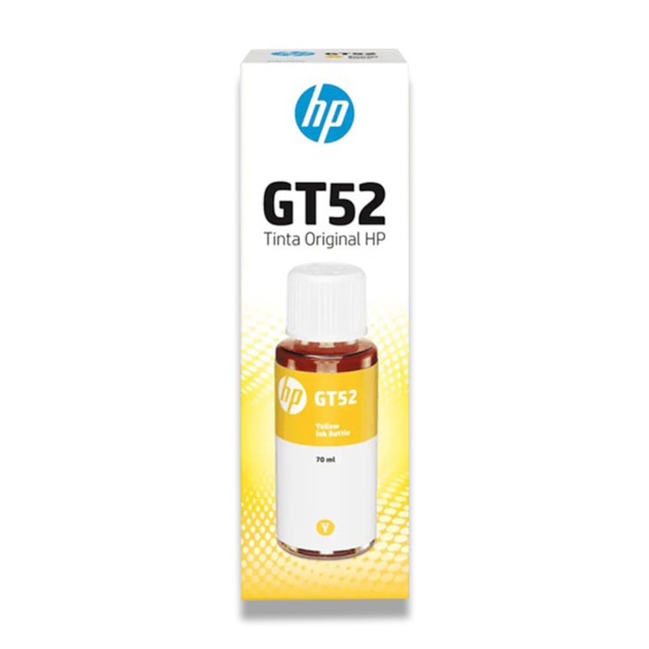 Tinta para Impressora HP Smart GT52 Original Yellow 70ml