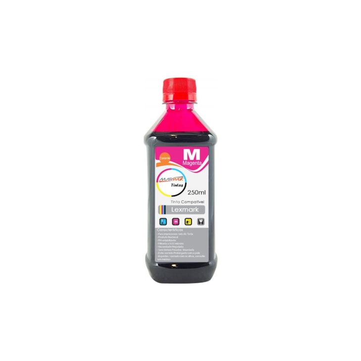Tinta para impressora Lexmark Comp. Magenta  250ml