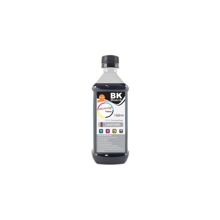 Tinta para impressora Lexmark Compatível Black  100ml