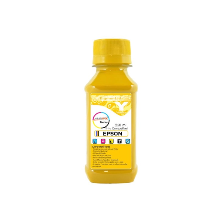 Tinta Pigmentada Epson Compatível Yellow Marpax 250ml