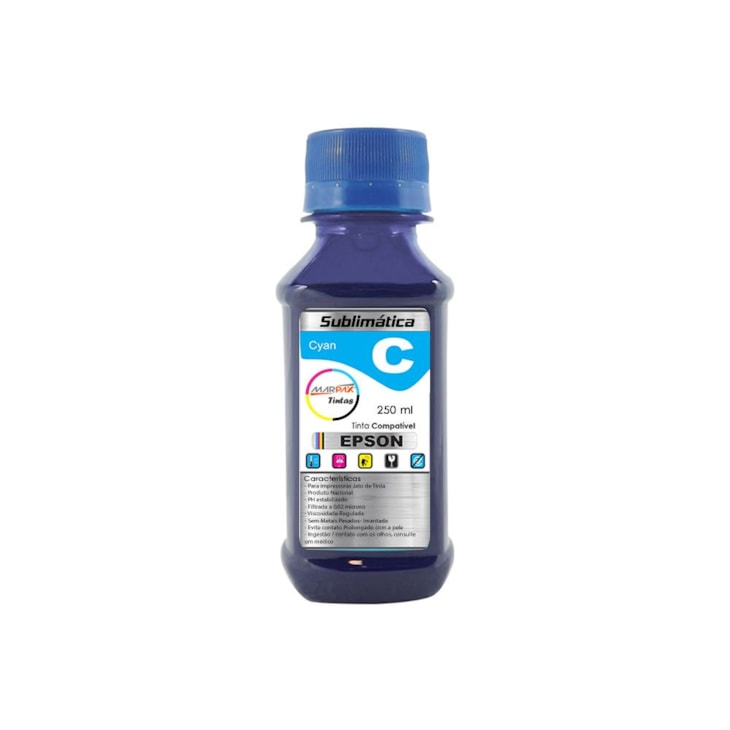 Tinta Sublimática Epson Compatível Cyan Marpax 250ml