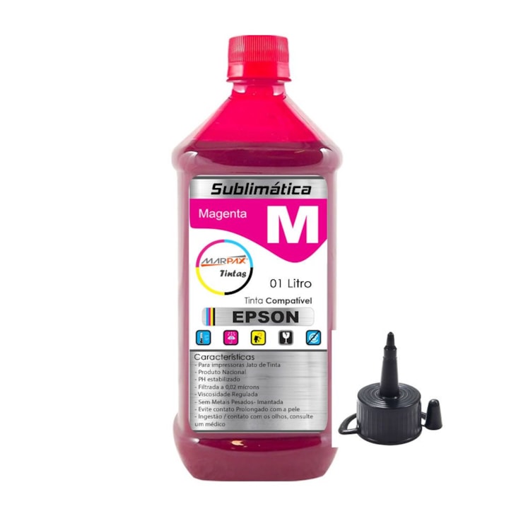 Tinta Sublimática Epson Compatível Magenta Marpax 01 Litro