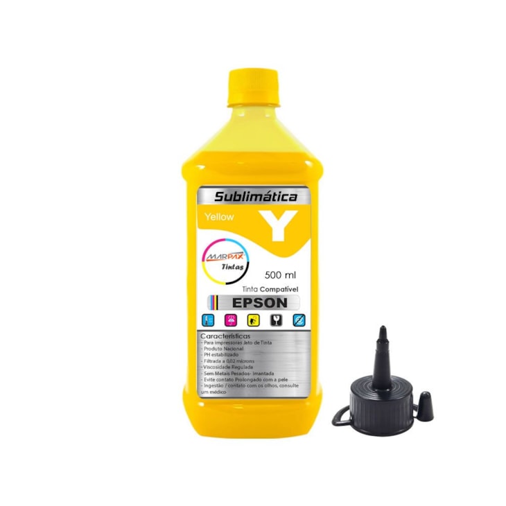 Tinta Sublimática Epson Compatível Yellow Marpax 500ml