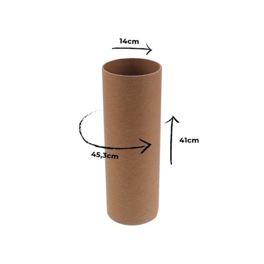 Tubo de Papelão Tubete 41cmx14cm Marpax 5un