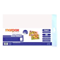 Vinil Adesivo A4 110g Brilhante Branco Jato de Tinta 50fls