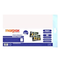 Vinil Adesivo A4 90g Fosco Branco Matte Jato de Tinta 50fls