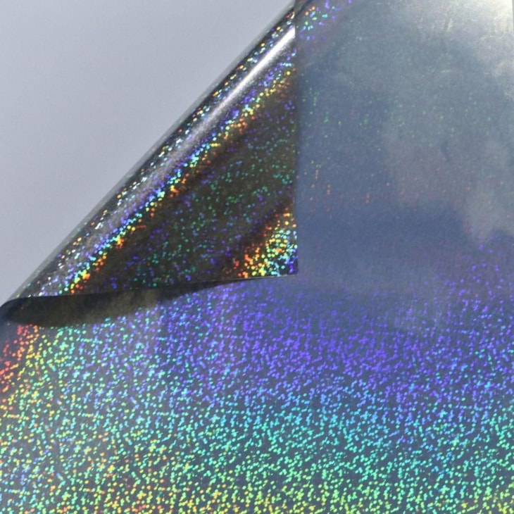 Vinil Adesivo A4 90g Holográfico Confete Laser e Jato 50Fls