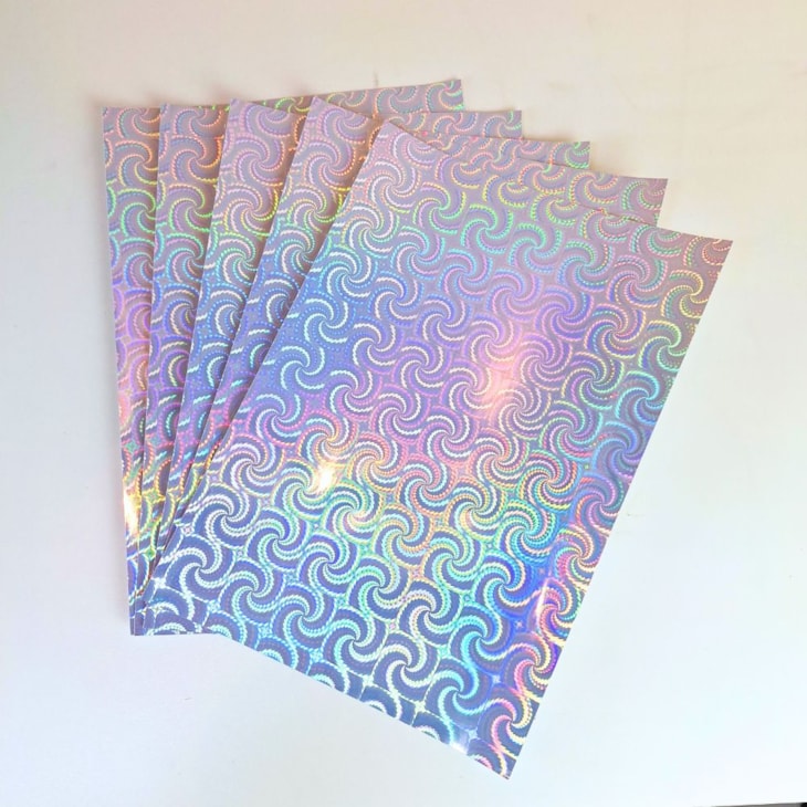 Vinil Adesivo Holográfico Espiral A4 90g Marpax 50 folhas