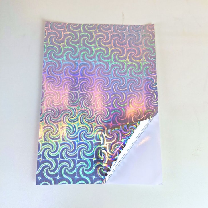 Vinil Adesivo Holográfico Espiral A4 90g Marpax 50 folhas