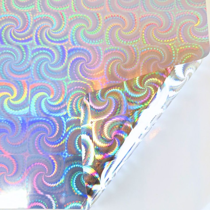 Vinil Adesivo Holográfico Espiral A4 90g Marpax 50 folhas