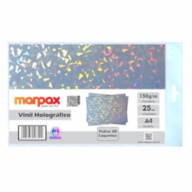 Vinil Adesivo Holográfico Pedras 3D A4 Jato de Tinta 25fls