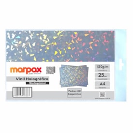 Vinil Adesivo Holográfico Pedras 3D A4 Não Imprimível 25fls