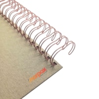 Wire-o Encadernação 2X1 A4 Rosa Bebê 5/8 para 120fls 04un