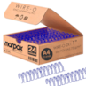 Wire-o para Encadernação 2x1 A4 Azul 1 para 200 fls 24un