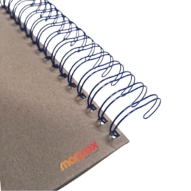 Wire-o para Encadernação 2x1 A4 Azul 3/4 para 140 fls 04un