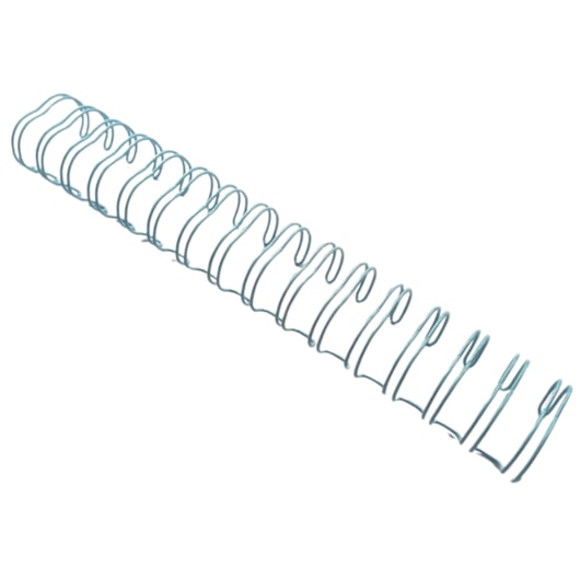 Wire-o para Encadernação 2x1 A4 Azul Bebê 7/8 para 180 fls 04un