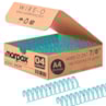 Wire-o para Encadernação 2x1 A4 Azul Bebê 7/8 para 180 fls 04un