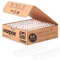 Wire-o para Encadernação 2X1 A4 Branco 1