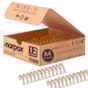Wire-o para Encadernação 2x1 A4 Bronze 1 1/4 270 fls 12un