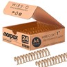 Wire-o para Encadernação 2x1 A4 Bronze 1 para 200 fls 24un