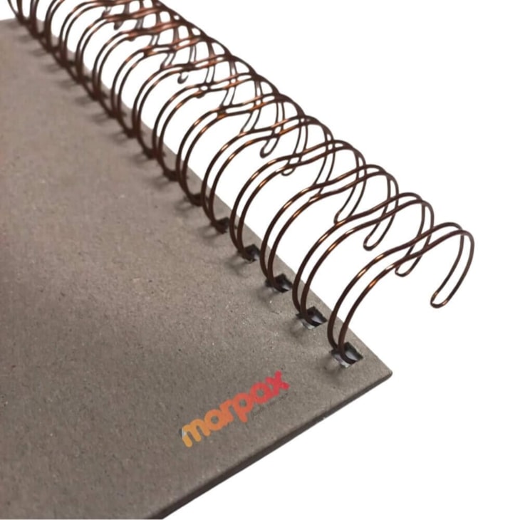 Wire-o para Encadernação 2X1 A4 Bronze 5/8 para 120fls 04un