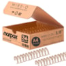 Wire-o para Encadernação 2x1 A4 Bronze 5/8 para 120fls 36un