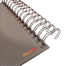 Wire-o para Encadernação 2x1 A4 Bronze 7/8 para 180 fls 04un