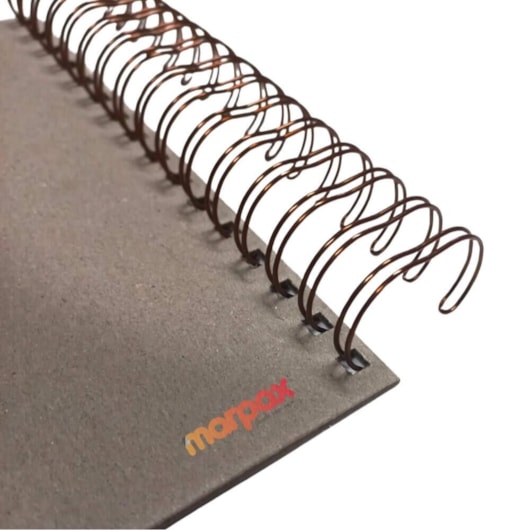 Wire-o para Encadernação 2x1 A4 Bronze 7/8 para 180 fls 04un
