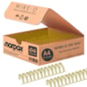 Wire-o para Encadernação 2x1 A4 Dourado 3/4 para 140 fls 04un