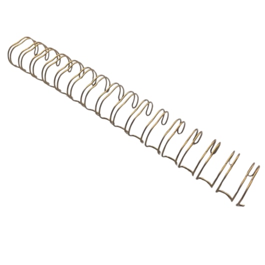 Wire-o para Encadernação 2x1 A4 Dourado 7/8 para 180 fls 24un