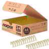 Wire-o para Encadernação 2x1 A4 Dourado 7/8 para 180 fls 24un