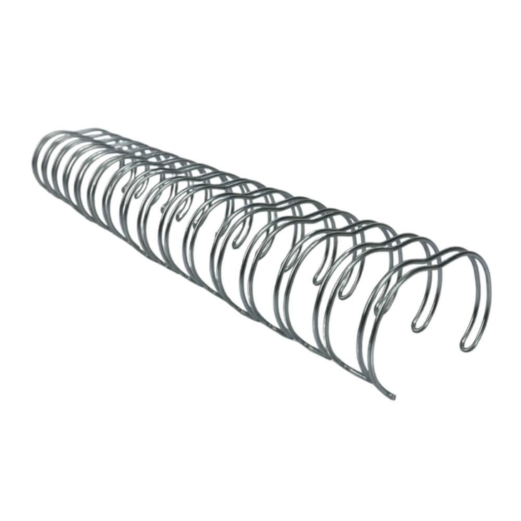 Wire-o para Encadernação 2x1 A4 Prata 3/4 para 140 fls 36un
