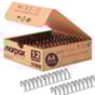 Wire-o para Encadernação 2x1 A4 Preto 1 1/4 até 270fls 12un