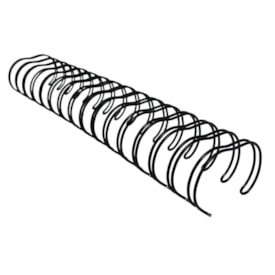 Wire-o para Encadernação 2x1 A4 Preto 1 1/8 até 250fls 12un