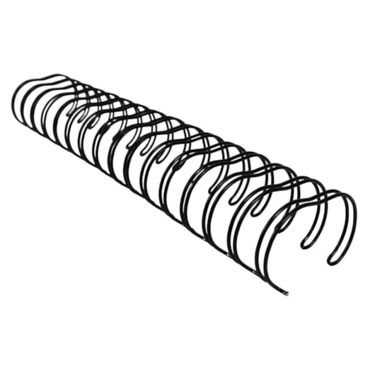 Wire-o para Encadernação 2x1 A4 Preto 1 1/8 até 250fls 12un