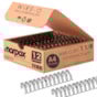 Wire-o para Encadernação 2x1 A4 Preto 1 1/8 até 250fls 12un
