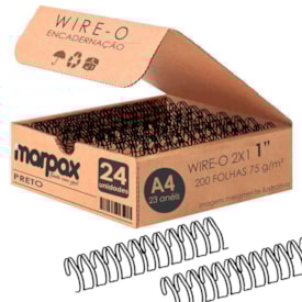 Wire-o para Encadernação 2X1 A4 Preto 1
