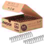 Wire-o para Encadernação 2x1 A4 Preto 3/4 para 140 fls 04un